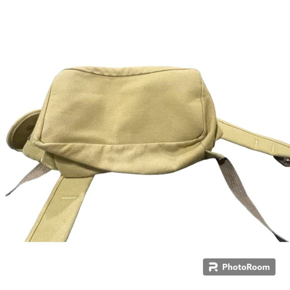 Military-Style Thick Canvas Hiking Camping Utility Unisex Backpack with Buckles - Picture 4 of 15